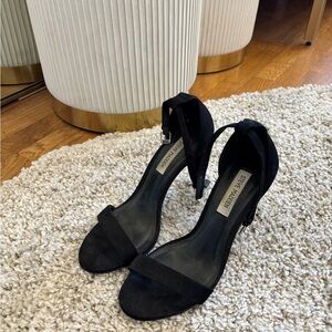 Steve Madden Suede Black Sandal Heels